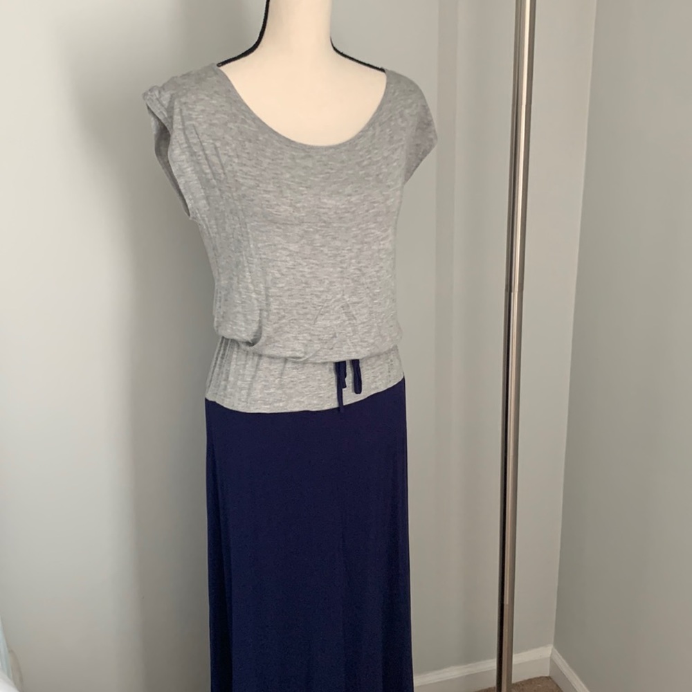 Color block maxi dress